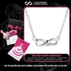 Dây chuyền bạc nữ KYDOPAL vòng cổ cá tính nơ thắt mini basic trang sức bạc 925 - PAL9C3C27