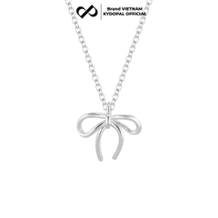 Dây chuyền bạc nữ KYDOPAL nơ cá tính thắt trơn basic trang sức bạc 925 - PAL9C3C15