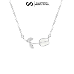 Dây chuyền bạc nữ KYDOPAL vòng cổ cá tính cánh hoa hồng nữ tính trang sức bạc 925 - PAL9C3C35