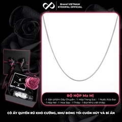 Dây chuyền bạc KYDOPAL mì thuôn cá tính trendy đeo sáng cổ trang sức bạc 925 - PAL9C3C65