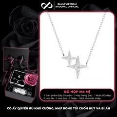 Dây chuyền bạc nữ KYDOPAL mẫu sao đôi cá tính lấp lánh trang sức bạc 925 - PAL9C3C18