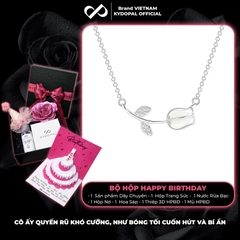 Dây chuyền bạc nữ KYDOPAL vòng cổ cá tính cánh hoa hồng nữ tính trang sức bạc 925 - PAL9C3C35