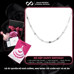 Dây chuyền bạc nữ KYDOPAL vòng cổ cá tính trơn mắt xích kết nối nhẹ nhàng trang sức bạc cao cấp - PAL9C3C50