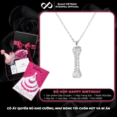 Dây chuyền bạc nữ KYDOPAL vòng cổ cá tính mặt xương đính đá trang sức bạc cao cấp - PAL9C3C68