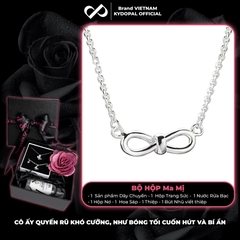 Dây chuyền bạc nữ KYDOPAL vòng cổ cá tính nơ thắt mini basic trang sức bạc 925 - PAL9C3C27