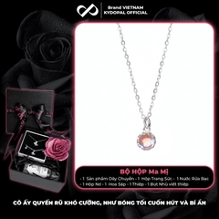 Dây chuyền bạc nữ KYDOPAL vòng cổ đá mặt tròn moonstone mini xinh xắn - PAL9C3C58