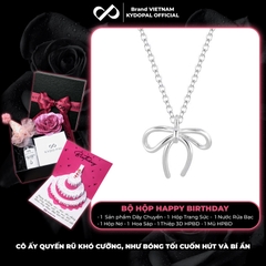 Dây chuyền bạc nữ KYDOPAL nơ cá tính thắt trơn basic trang sức bạc 925 - PAL9C3C15