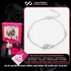 Lắc tay bạc nữ KYDOPAL Vòng tay tim lồng mini xinh xắn trang sức bạc 925 - PAL9C3L35