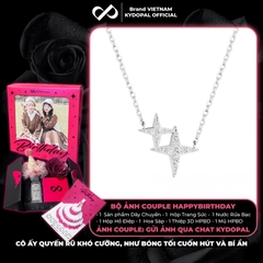 Dây chuyền bạc nữ KYDOPAL mẫu sao đôi cá tính lấp lánh trang sức bạc 925 - PAL9C3C18