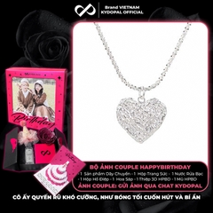 Dây chuyền bạc nữ KYDOPAL vòng cổ cá tính dây xù kim tuyến treo mặt tim phay cát bản to trang sức bạc 925 - PAL9C3C59