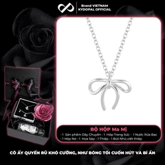 Dây chuyền bạc nữ KYDOPAL nơ cá tính thắt trơn basic trang sức bạc 925 - PAL9C3C15