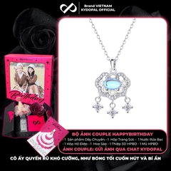 Dây chuyền bạc nữ KYDOPAL Mặt khóa trường mệnh gắn đá màu đổi sắc trang sức bạc 925 - PAL9C3C44