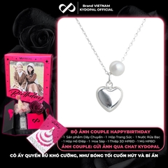 Dây chuyền bạc nữ KYDOPAL vòng cổ cá tính xỏ trai nuôi mix tim phồng nữ tính - PAL9C3C54