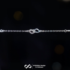 Lắc tay bạc nữ KYDOPAL Vòng tay tim lồng mini xinh xắn trang sức bạc 925 - PAL9C3L35