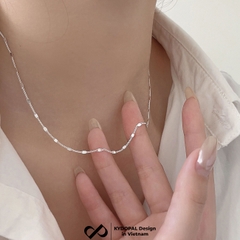 Dây chuyền bạc nữ KYDOPAL vòng cổ cá tính trơn mắt xích kết nối nhẹ nhàng trang sức bạc cao cấp - PAL9C3C50