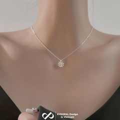 Dây chuyền bạc nữ KYDOPAL cá tính mặt hoa cúc nhị nữ tính trang sức bạc 925 - PAL9C3C32