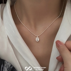 Dây chuyền bạc nữ KYDOPAL vòng cổ cá tính dây bi mặt giọt nước xinh xắn trang sức bạc 925 - PAL9C3C40