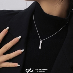 Dây chuyền bạc nữ KYDOPAL vòng cổ cá tính mặt xương đính đá trang sức bạc cao cấp - PAL9C3C68