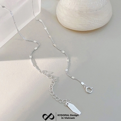 Dây chuyền bạc nữ KYDOPAL vòng cổ cá tính trơn mắt xích kết nối nhẹ nhàng trang sức bạc cao cấp - PAL9C3C50