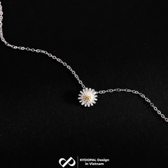 Dây chuyền bạc nữ KYDOPAL cá tính mặt hoa cúc nhị nữ tính trang sức bạc 925 - PAL9C3C32
