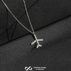 Dây chuyền bạc nữ KYDOPAL cá tính máy bay dễ thương trang sức bạc 925 - PAL9C3C24