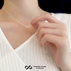 Dây chuyền bạc nữ KYDOPAL vòng cổ cá tính nơ thắt mini basic trang sức bạc 925 - PAL9C3C27