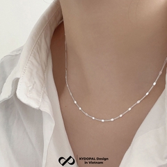 Dây chuyền bạc nữ KYDOPAL vòng cổ cá tính trơn mắt xích kết nối nhẹ nhàng trang sức bạc cao cấp - PAL9C3C50