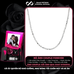 Dây chuyền bạc nữ KYDOPAL vòng cổ cá tính hạt bạc vỡ dây trơn trang sức bạc cao cấp - PAL9C3C57