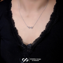 Dây chuyền bạc nữ KYDOPAL vòng cổ cá tính cánh hoa hồng nữ tính trang sức bạc 925 - PAL9C3C35