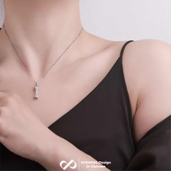 Dây chuyền bạc nữ KYDOPAL vòng cổ cá tính mặt xương đính đá trang sức bạc cao cấp - PAL9C3C68