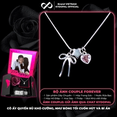 Dây chuyền bạc nữ KYDOPAL cá tính treo Charm nơ thắt, ngôi sao và tim hồng dễ thương - PAL9C3C38