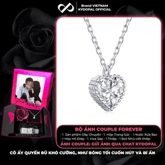 Dây chuyền bạc nữ KYDOPAL mặt trái tim đính đá viền cao cấp trang sức bạc 925 - PAL9C3C12