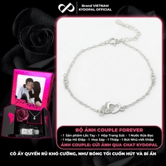 Lắc tay bạc nữ KYDOPAL Vòng tay tim lồng mini xinh xắn trang sức bạc 925 - PAL9C3L35