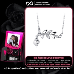 Dây chuyền bạc nữ KYDOPAL mặt tán lá treo hạt đá nhỏ nữ tính trang sức bạc 925 - PAL9C3C63