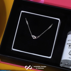 Lắc tay bạc nữ KYDOPAL Vòng tay tim lồng mini xinh xắn trang sức bạc 925 - PAL9C3L35