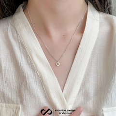 Dây chuyền bạc nữ KYDOPAL cá tính mặt hoa cúc nhị nữ tính trang sức bạc 925 - PAL9C3C32