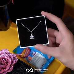 Dây chuyền bạc nữ KYDOPAL mặt vương miện công chúa đính đá nữ tính trang sức bạc 925 - PAL9C3C17