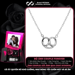 Dây chuyền bạc nữ KYDOPAL mặt trái tim xoắn đá nhỏ cá tính trang sức bạc 925 - PAL9C3C45