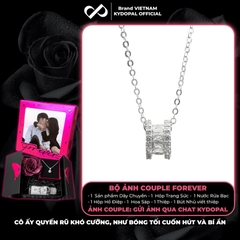 Dây chuyền bạc nữ KYDOPAL mặt hộp nạm đá Baguette cá tính trang sức bạc 925 - PAL9C3C8