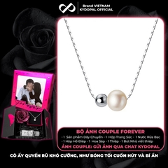 Dây chuyền bạc nữ KYDOPAL vòng cổ cá tính hạt mì mix hạt trai nữ tính trang sức bạc 925  - PAL9C3C55