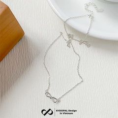 Dây chuyền bạc nữ KYDOPAL vòng cổ cá tính nơ thắt mini basic trang sức bạc 925 - PAL9C3C27