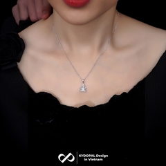 Dây chuyền bạc nữ KYDOPAL mặt vương miện công chúa đính đá nữ tính trang sức bạc 925 - PAL9C3C17