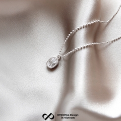 Dây chuyền bạc nữ KYDOPAL vòng cổ cá tính dây bi mặt giọt nước xinh xắn trang sức bạc 925 - PAL9C3C40