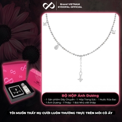 Dây chuyền bạc nữ KYDOPAL cá tính dây hạt lấp lánh mix hạt đá nữ tính trang sức bạc cao cấp - PAL9C3C16