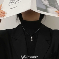 Dây chuyền bạc nữ KYDOPAL vòng cổ cá tính mặt xương đính đá trang sức bạc cao cấp - PAL9C3C68