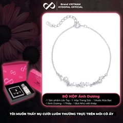 Lắc tay bạc nữ KYDOPAL dải sao đính đá Shining Star nhẹ nhàng sang trọng trang sức 925 - PAL9C8L13