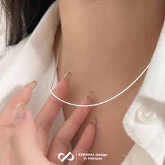 Dây chuyền bạc KYDOPAL mì thuôn cá tính trendy đeo sáng cổ trang sức bạc 925 - PAL9C3C65