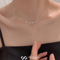 Dây chuyền bạc nữ KYDOPAL vòng cổ cá tính trơn mắt xích kết nối nhẹ nhàng trang sức bạc cao cấp - PAL9C3C50