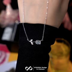 Dây chuyền bạc nữ KYDOPAL vòng cổ cá tính cánh hoa hồng nữ tính trang sức bạc 925 - PAL9C3C35