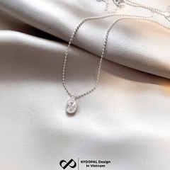 Dây chuyền bạc nữ KYDOPAL vòng cổ cá tính dây bi mặt giọt nước xinh xắn trang sức bạc 925 - PAL9C3C40